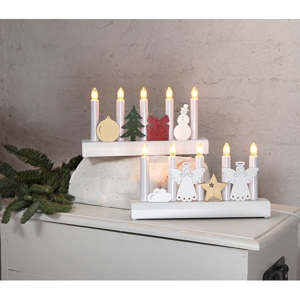 Valge küünlajalg inglid, kõrgus 15 cm Julia - Star Trading-image-3