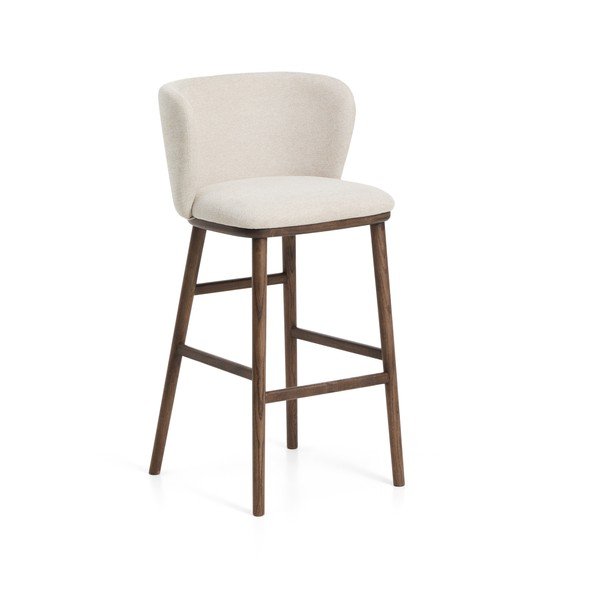 Beež polsterdatud baaritool (istme kõrgus 75 cm) Ciselia - Kave Home