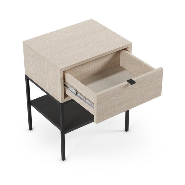 Matt öökapp riiulitega heledas naturaalses värvitoonis Sali - Marckeric-image-1