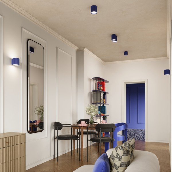 Sinine seinavalgusti ø 10 cm Zora - Sollux-image-4