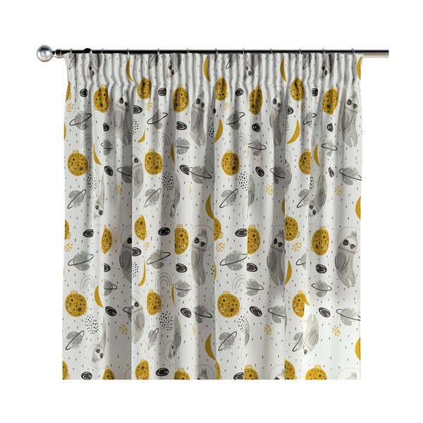 Laste kardin 260x130 cm Magic - Yellow Tipi