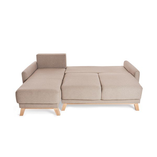 Beež muutuv diivanvoodi nurgas diivan Pop - Bonami Selection-image-3