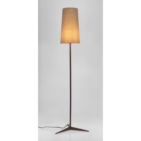 Beež põrandalamp tekstiilist varjuga (kõrgus 166 cm) Assam - Bizzotto-image-1