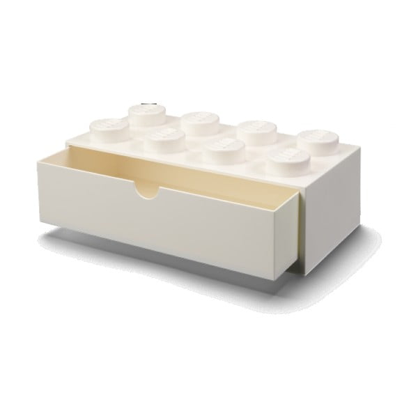 Valge kirjutuslaua kast sahtliga Brick - LEGO®-image-1