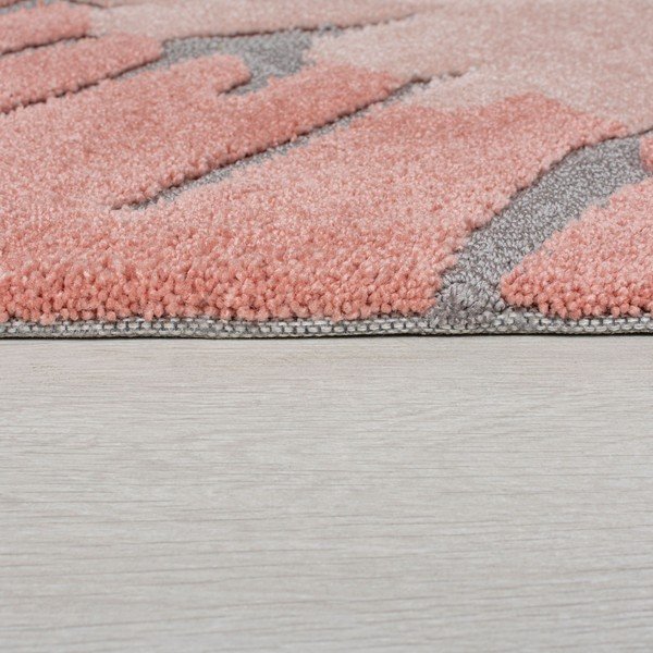 Kollane/roosa vaip 120x170 cm Woodgrain - Flair Rugs-image-3