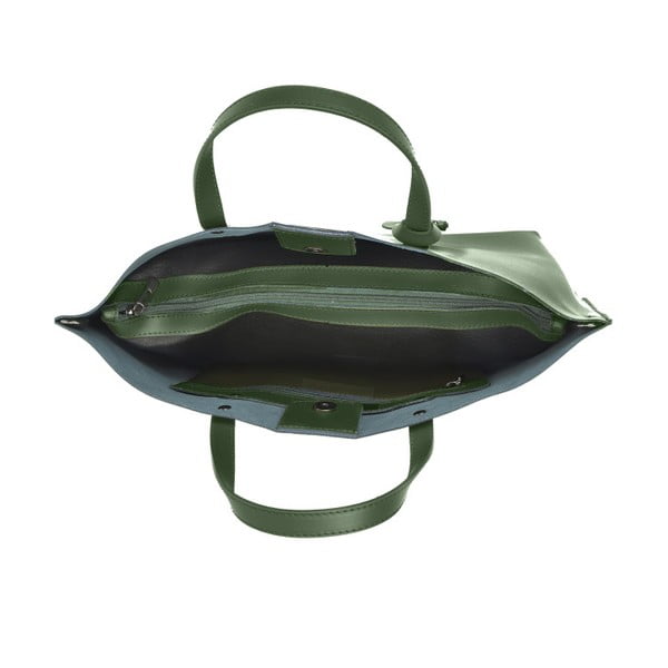 Roheline nahast käekott Veronica - Luisa Vannini-image-3