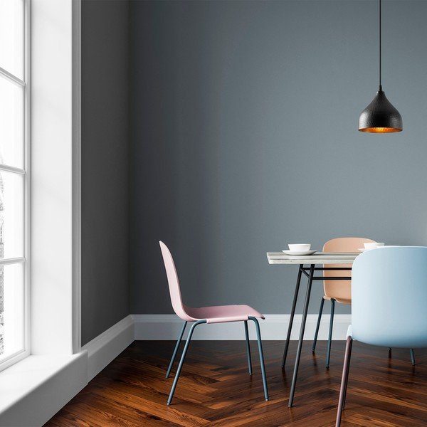 Must rippvalgusti metallist varjuga ø 18 cm Tattoo - Opviq lights-image-1