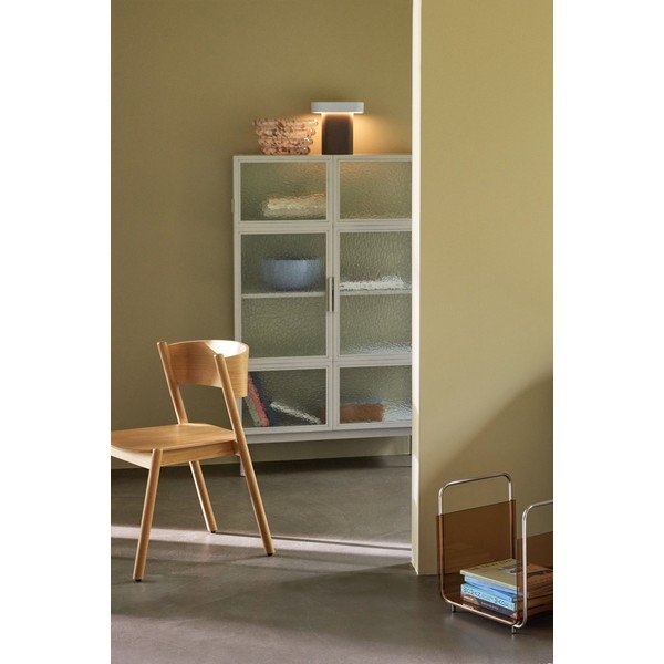 Valge metallist vitriinkapp 92x151 cm Plex - Hübsch-image-1