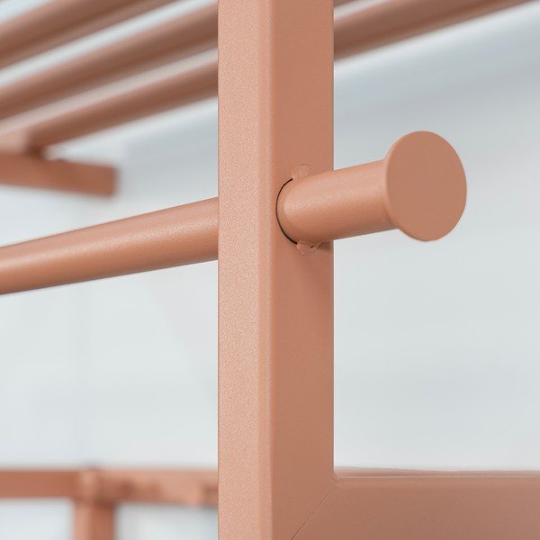 Lõhevärvi metallist seinanagi riiuliga Rizzoli - Spinder Design-image-3