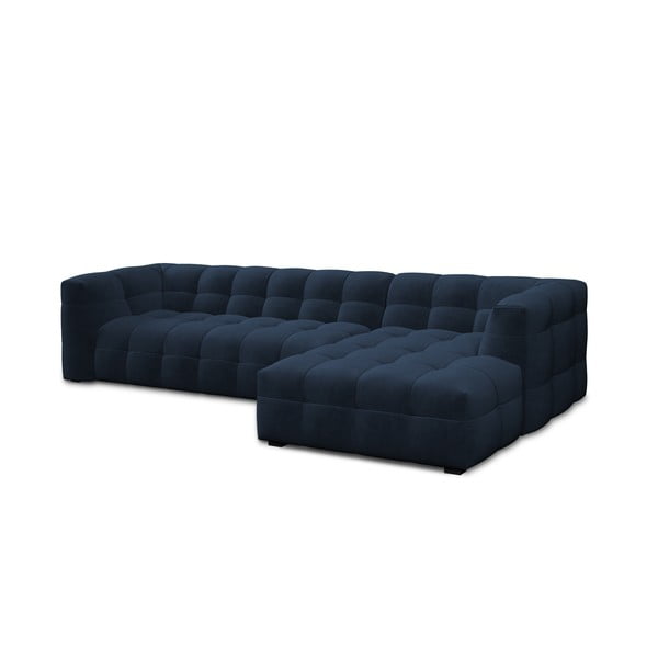 Sinine sametne nurgadiivan , paremas nurgas Vesta - Windsor & Co Sofas-image-3