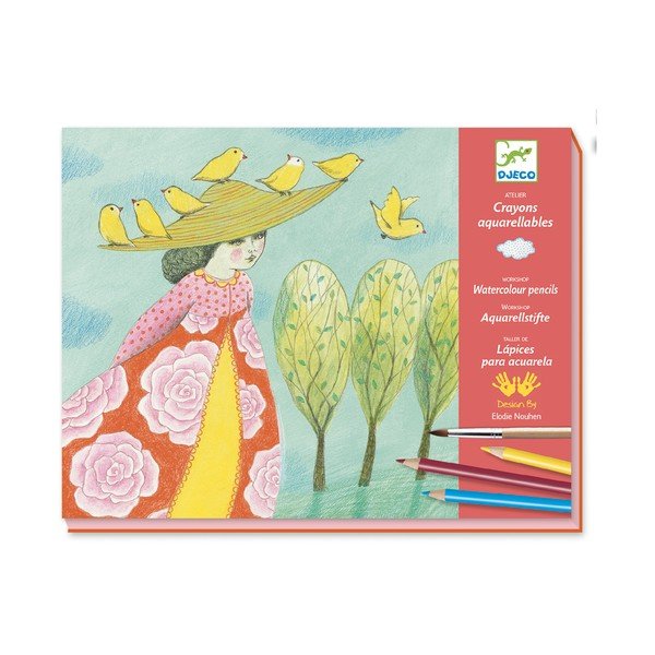 Kunstikomplekt akvarellvärvidega Atelier Nature - Djeco-image-2