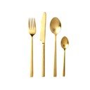 Terasest söögiriistad, 16 tk komplektis Brass - Bitz