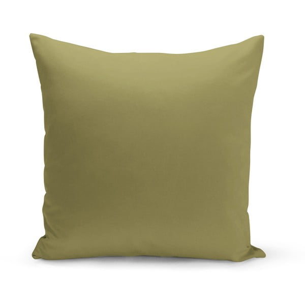 Zelený polštář Kate Louise Plain, 43 x 43 cm