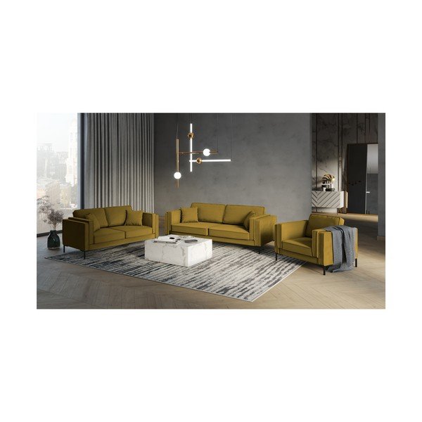 Kollane diivan , 160 cm Attilio - Milo Casa-image-3