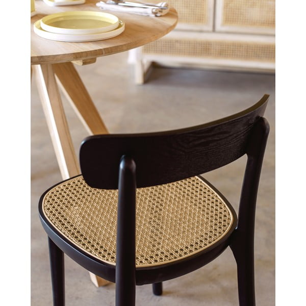 Mustast pöögipuidust söögitool Romane - Kave Home-image-2