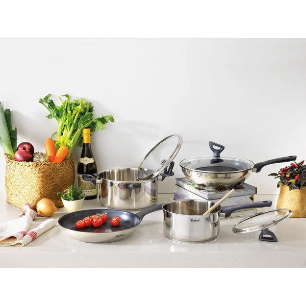 Roostevabast terasest mittenakkuva pinnaga wok-pann koos kaanega ø 28 cm Daily Cook G7309955 - Tefal-image-1