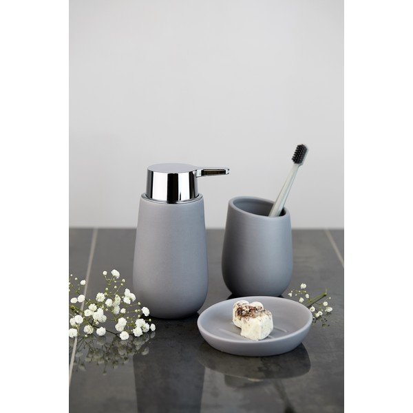 Šedý keramický dávkovač mýdla Wenko Badi-image-1