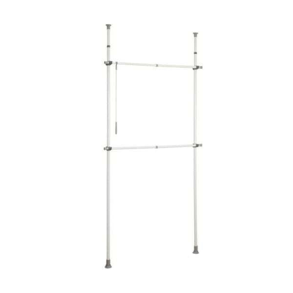 Valge metallist teleskoopiline riidestange Herkules - Wenko