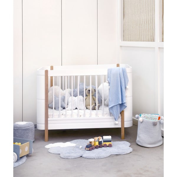 Helesinine pestav käsitsi kootud puuvillane laste vaip 70x100 cm Mini Dream - Lorena Canals-image-1