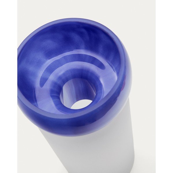Sinine klaasist vaas (kõrgus 30,5 cm) Kelse - Kave Home-image-1