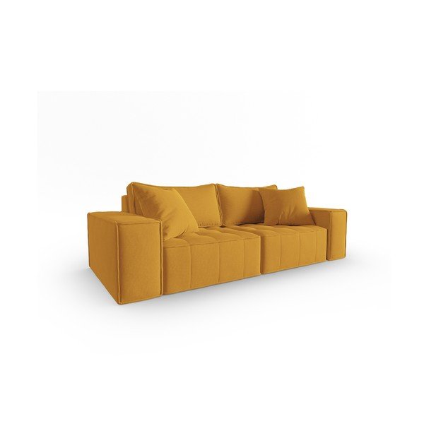 Kollane diivan 212 cm Mike - Micadoni Home-image-2