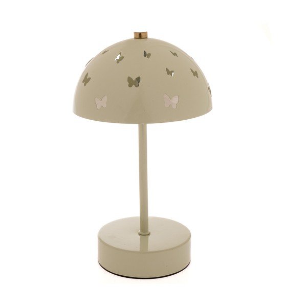 Beež metallist lastelaualamp Butterfly – Dakls