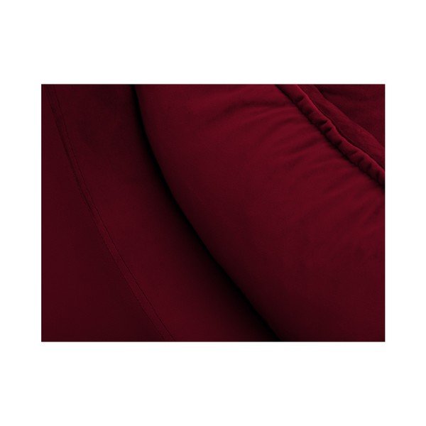 Červená sametová pohovka Mazzini Sofas Freesia, 150 cm-image-4