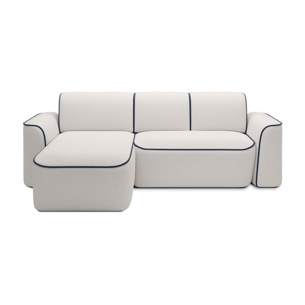 Kreem bouclé-kangast nurgadiivan (vasak nurk/lamamisosaga) Ume – ELTAP