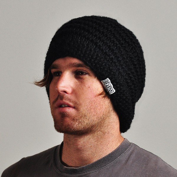 Tmavě šedá čepice s odepínatelným plnovousem Beardo Original -image-1