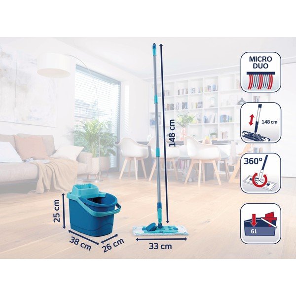 Mopp koos ämbriga PowerClean M - LEIFHEIT-image-2