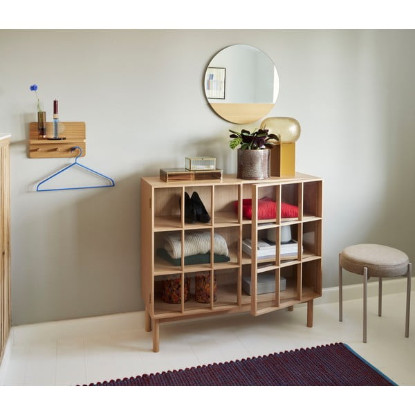 Tammepuust vitriinkapp 100x90 cm Shoji - Hübsch-image-1