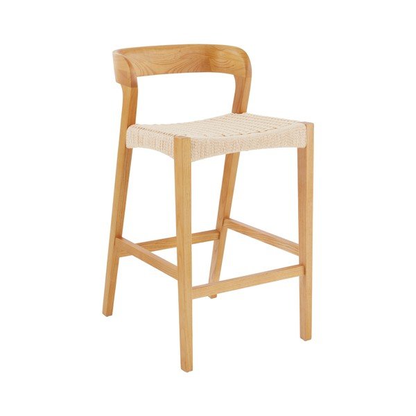 Looduslikust värvi jalakaspuidust baaritool (istme kõrgus 65 cm) Vikdalen - Jotex