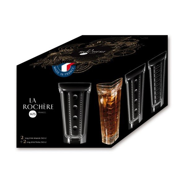 4 pikkade joogiklaaside komplekt La Rochère , 340 ml Saga - La Rochére-image-3