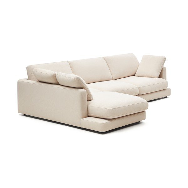 Beež šenillist nurgadiivan (vasak nurk) Gala - Kave Home-image-2