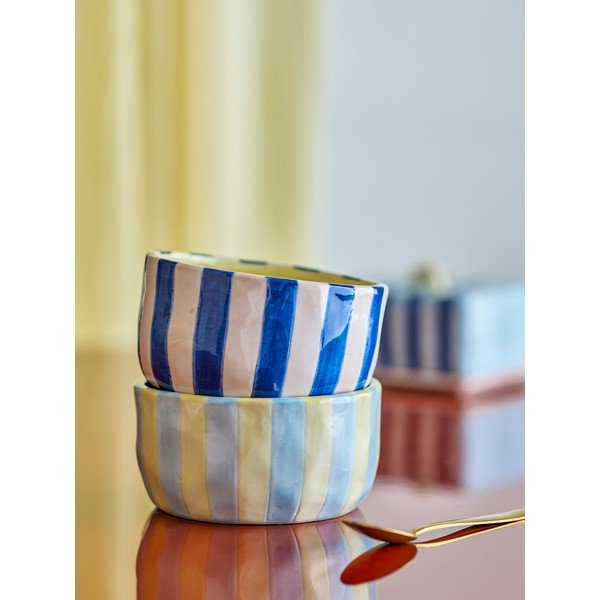 Kollased/sinised keraamilised kausid komplektis 4 tk 300 ml Phoenix - Bloomingville-image-1