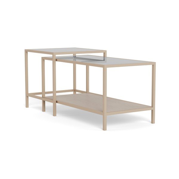 Hallid terasest diivanilauad 2tk komplektis 50x90 cm Seaford - Actona-image-2