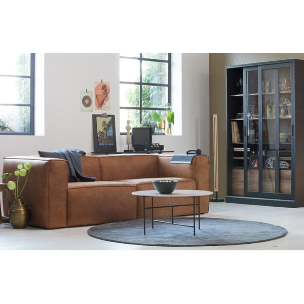 Must männipuidust raamaturiiul 125x200 cm James - WOOOD-image-1