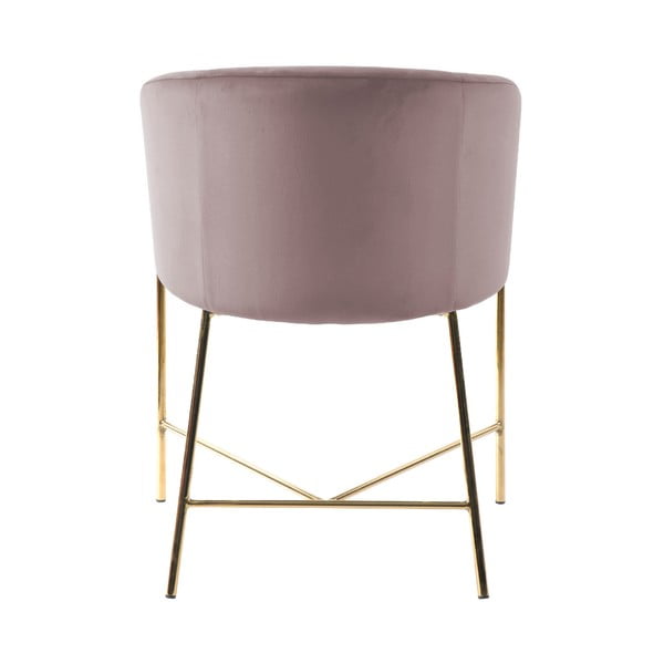 Kuldsete jalgadega pastellroosa tool Nelson - Interstil-image-4