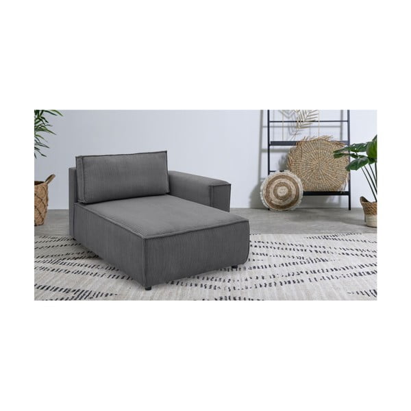 Tumehall velvetist diivanimoodul, parem nurk  Nihad modular - Bobochic Paris-image-1