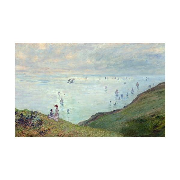 Obraz Claude Monet - Cliffs at Pourville, 80x50 cm
