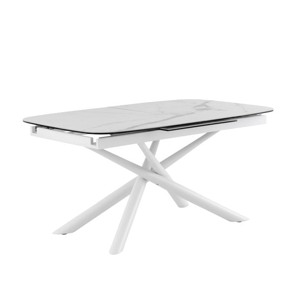 Valge ja hall kokkupandav söögilaud , 160 x 95 cm Ness - sømcasa-image-3