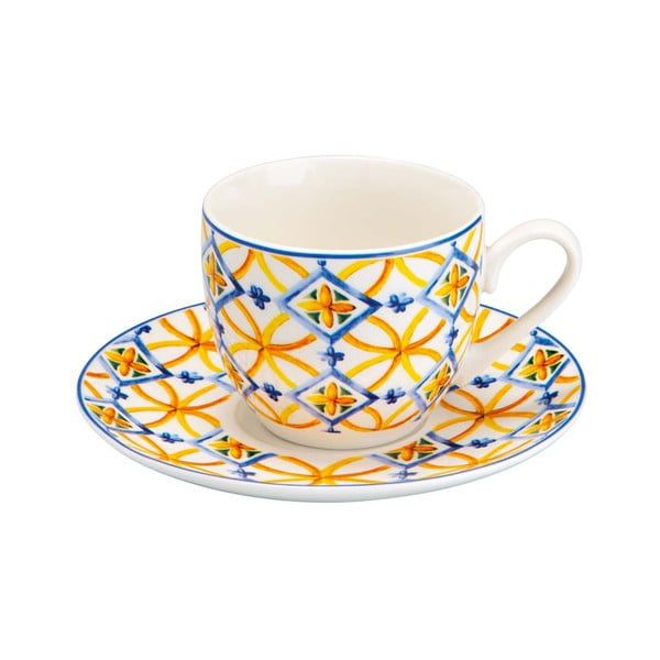 6 tassiga tassikomplekt koos taldrikutega Medicea - Brandani-image-1