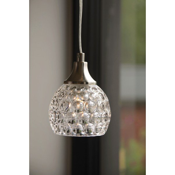 Matt hõbedase klaasist ripplamp ø11,5x14,5 cm Clear - Markslöjd-image-1
