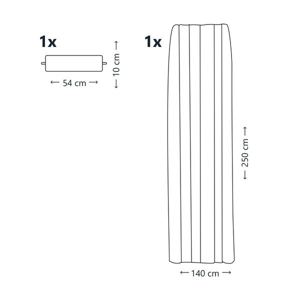 Beeži plisseeritud kardin, 140 x 250 cm Oxford - AmeliaHome-image-2