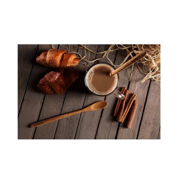 Sada 2 bambusových lžiček na latté Bambum Legro-image-3