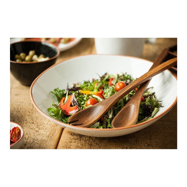 2 akaatsiapuidust salatikannu Socoro komplektis - Premier Housewares-image-4