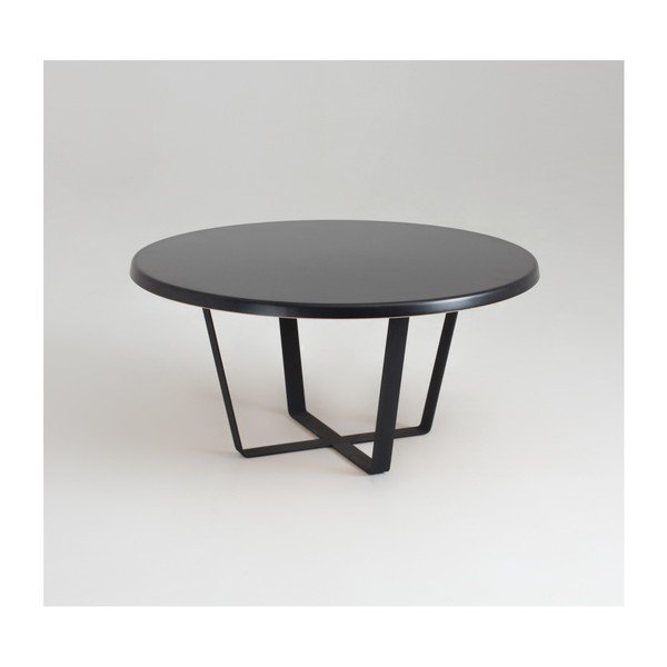 Černý konferenční stolek Custom Form Mapple, průměr 80 cm-image-3