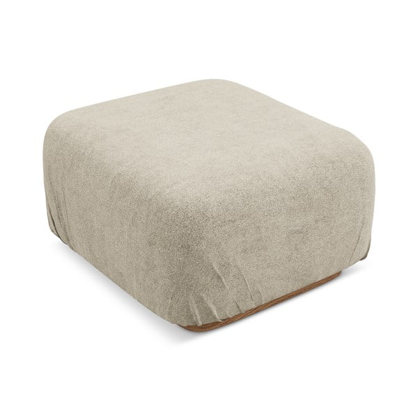 Bukleekangast valmistatud beež modulaarne jalatool Ailani - Makamii-image-1