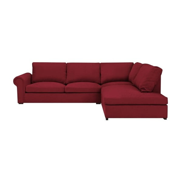 Červená rohová pohovka Windsor & Co Sofas Hermes, pravý roh