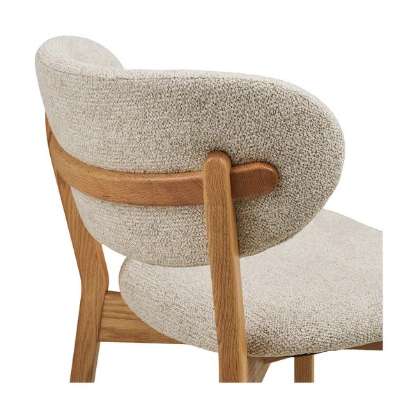 Beež/naturaalses toonis polsterdatud söögitool Dunkirk – House Nordic-image-3